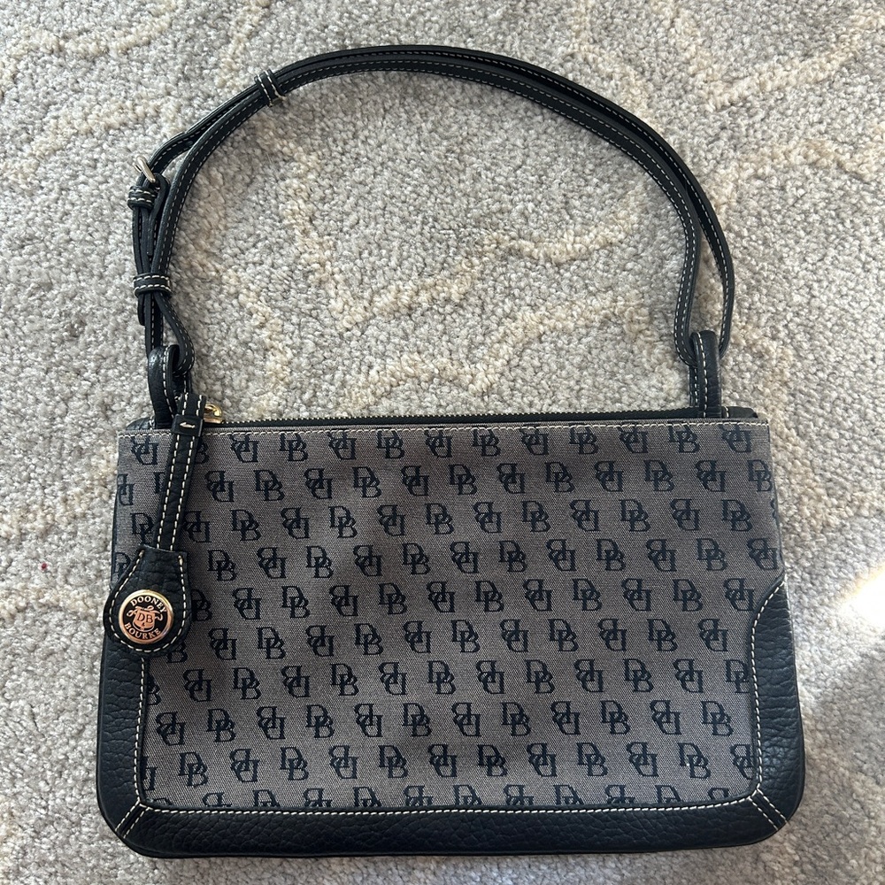 Dooney & Bourke Black and Gray Shoulder Bag